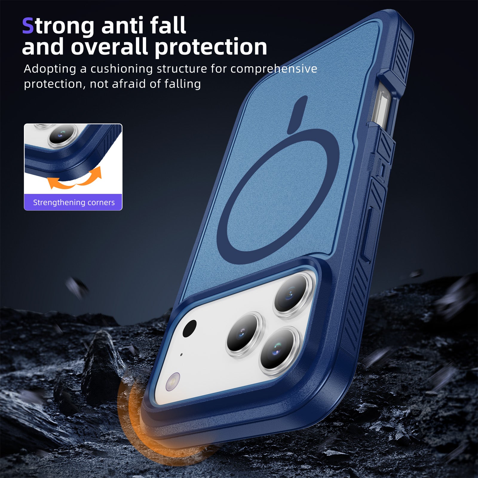 iPhone 17 Pro Max Eclipse Shield MagSafe Case Blue