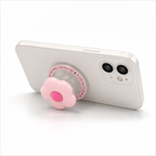 GripPro Magnetic Flower Phone Ring Holder – Pink