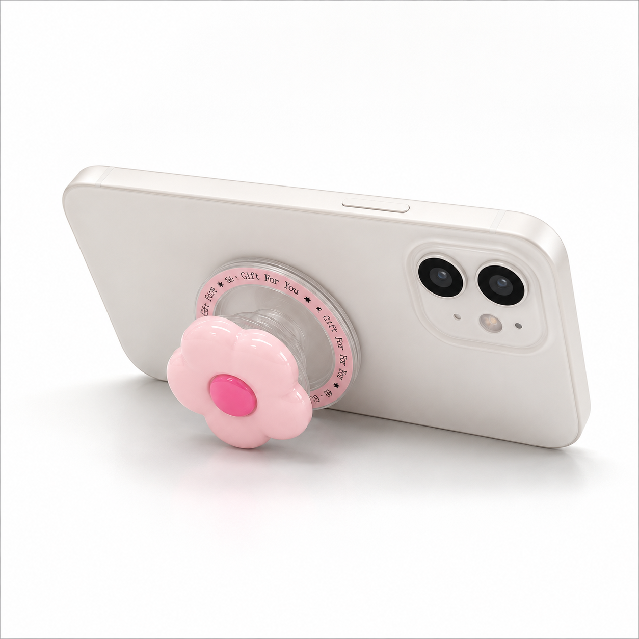 GripPro Magnetic Flower Phone Ring Holder – Pink