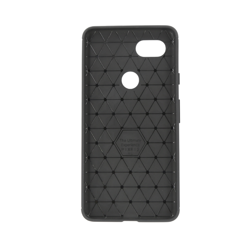 Google Pixel2 XL Slim Carbon Fibre Shockproof Rugged Case Cover Black