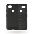 Google Pixel2 XL Slim Carbon Fibre Shockproof Rugged Case Cover Black