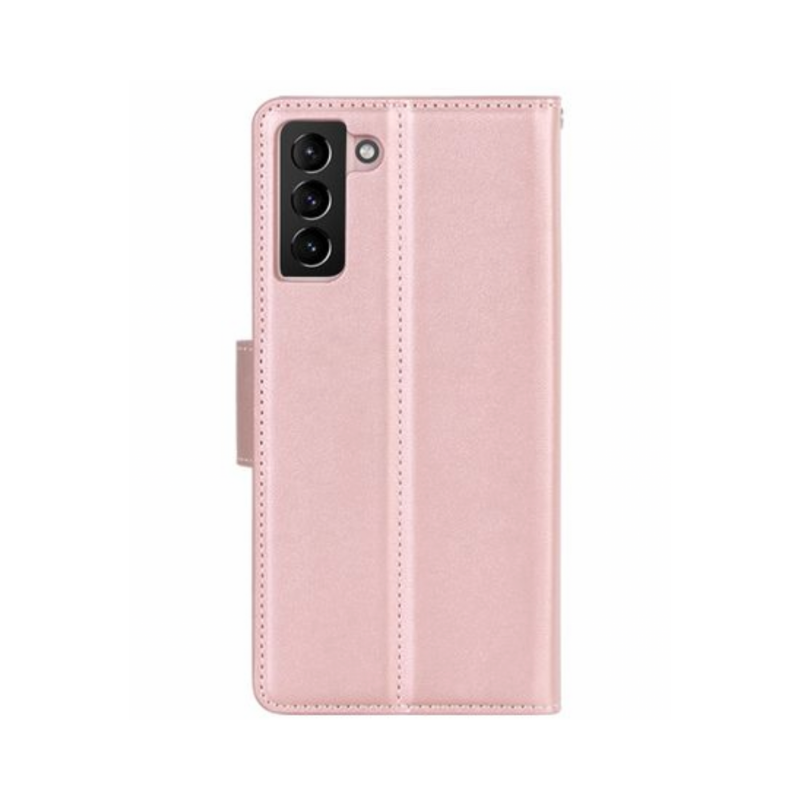 Hanman Flip Wallet Case Samsung Galaxy S21 Plus Rose Gold