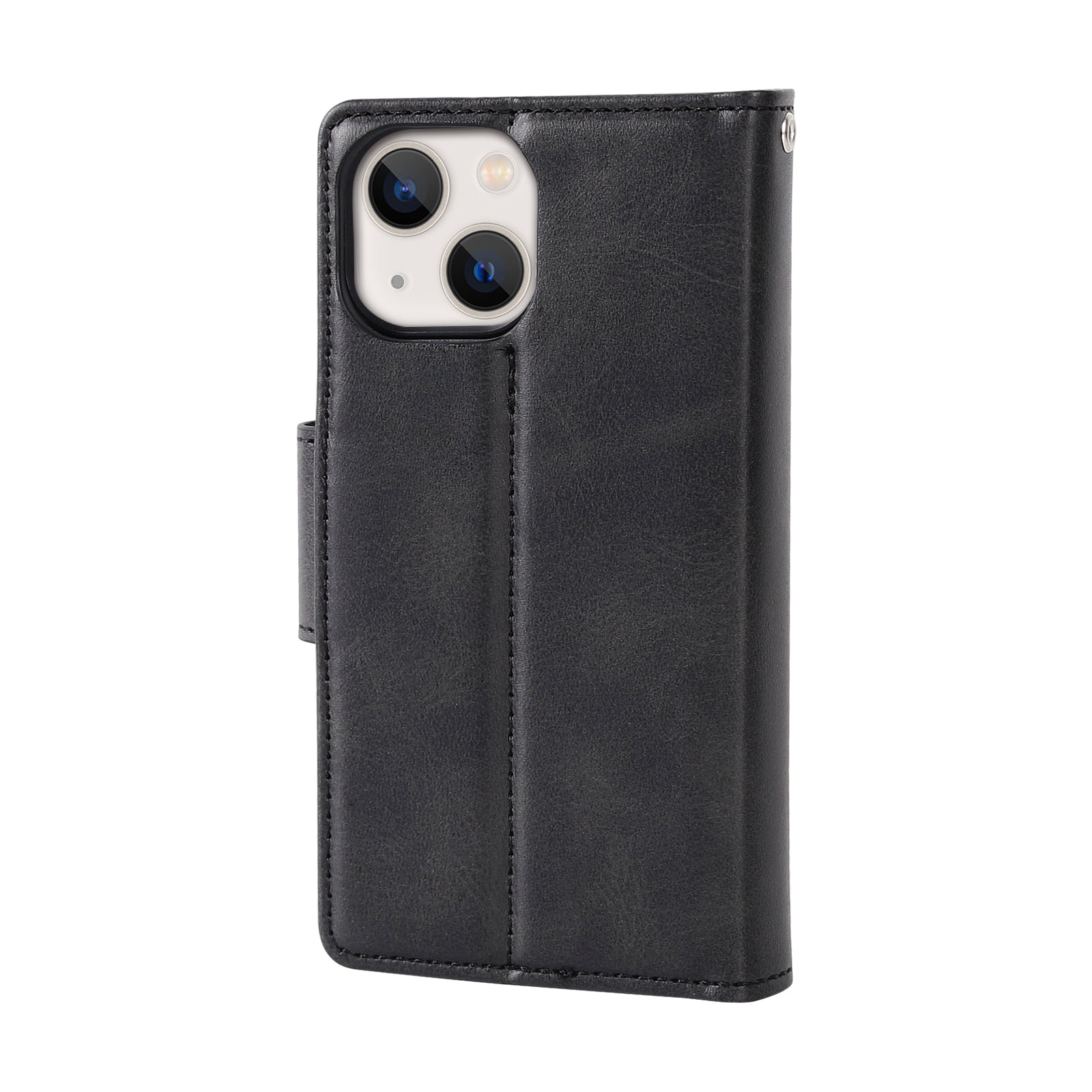 Hanman Flip Leather Wallet Case Black – iPhone Cases