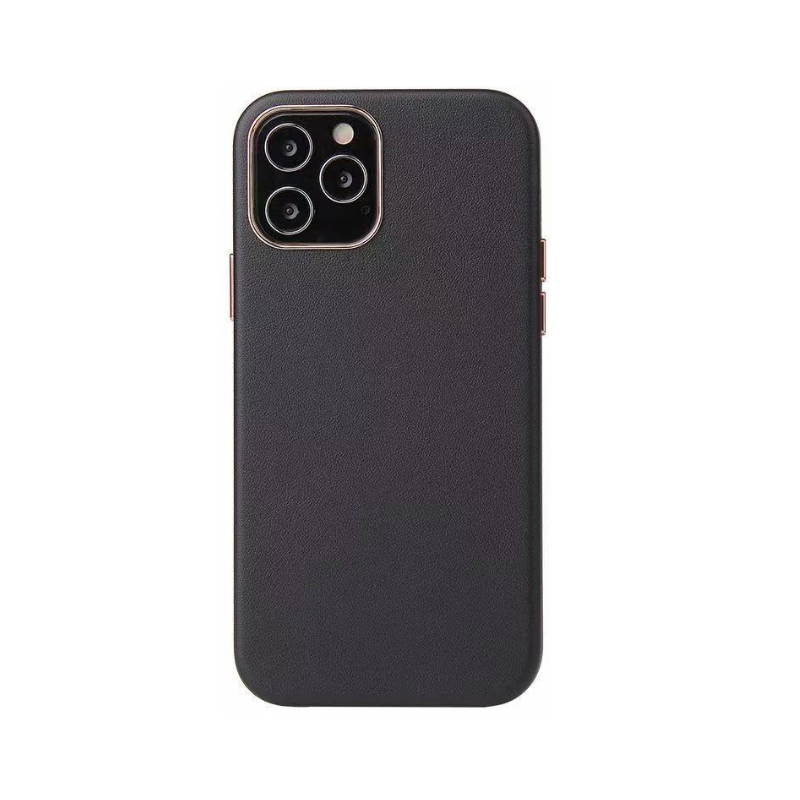 iPhone 12 mini Nebula Leather Back Case – Black