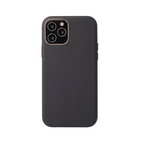 iPhone 12 mini Nebula Leather Back Case – Black