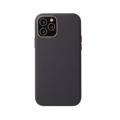 iPhone 12 mini Nebula Leather Back Case – Black