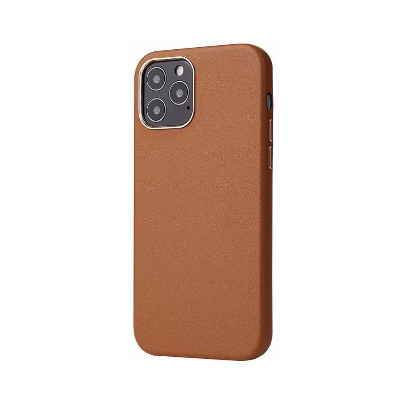 iPhone 12 mini Nebula Leather Back Case – Brown