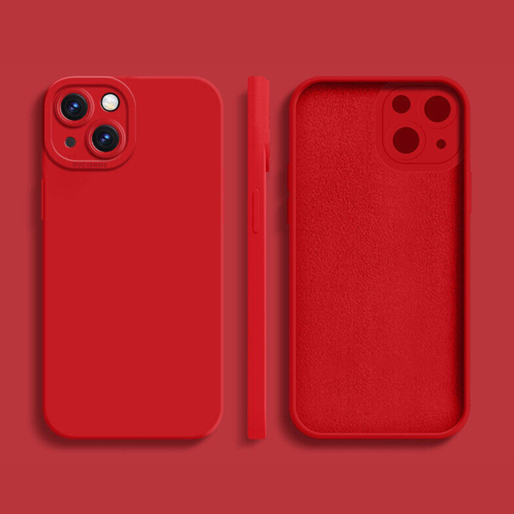 iPhone 14 Silicone Rubber Case Red