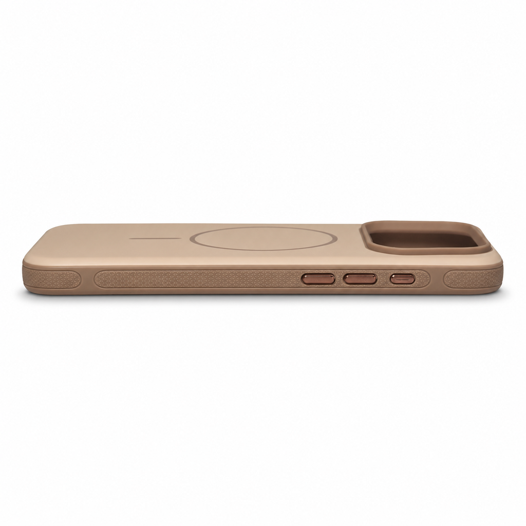 iPhone 17 Pro Max Magnetic Matte Protective Case-Sand Gold