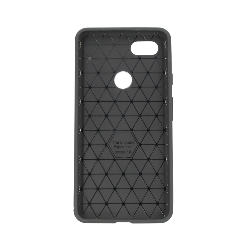 Google Pixel3 XL Slim Carbon Fibre Shockproof Rugged Case Cover Black