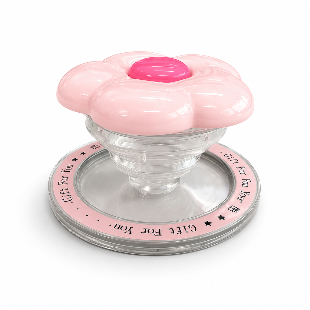 GripPro Magnetic Flower Phone Ring Holder – Pink