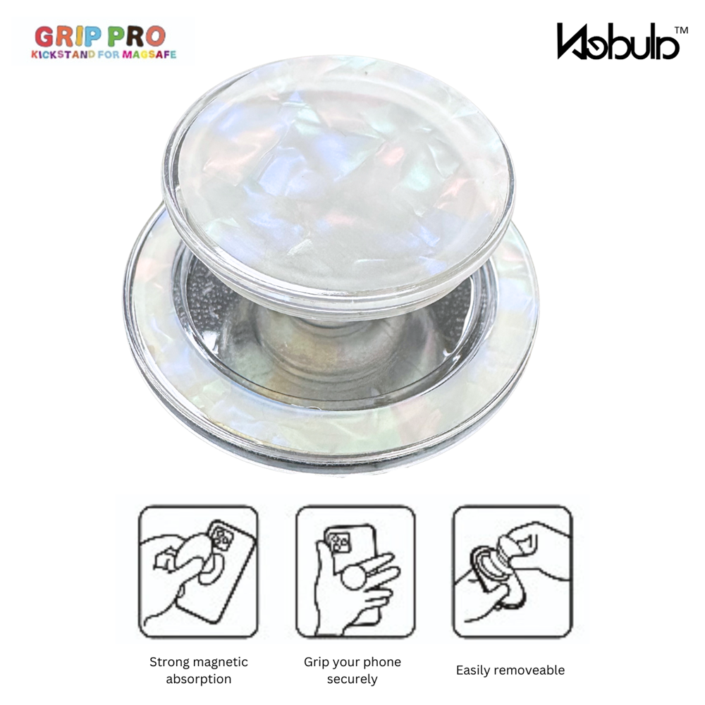 GripPro Magnetic Phone Ring Opal White