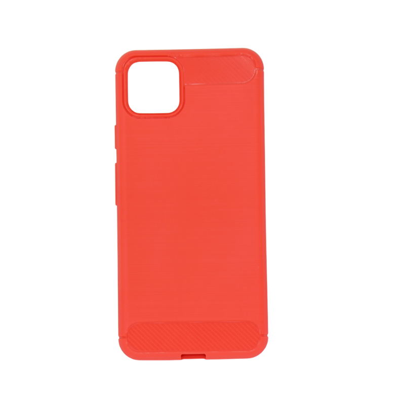 Google Pixel4 XL Slim Carbon Fibre Shockproof Rugged Case Cover Red