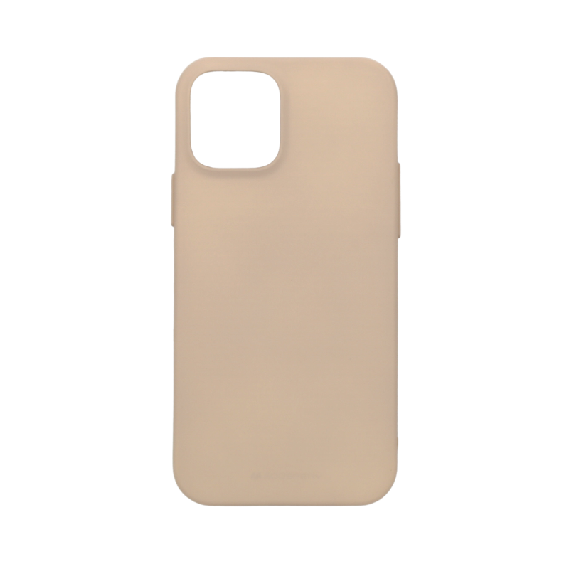 Mercury Goospery Soft Jelly Rubber Back Cover for iPhone Models - Pink Sand