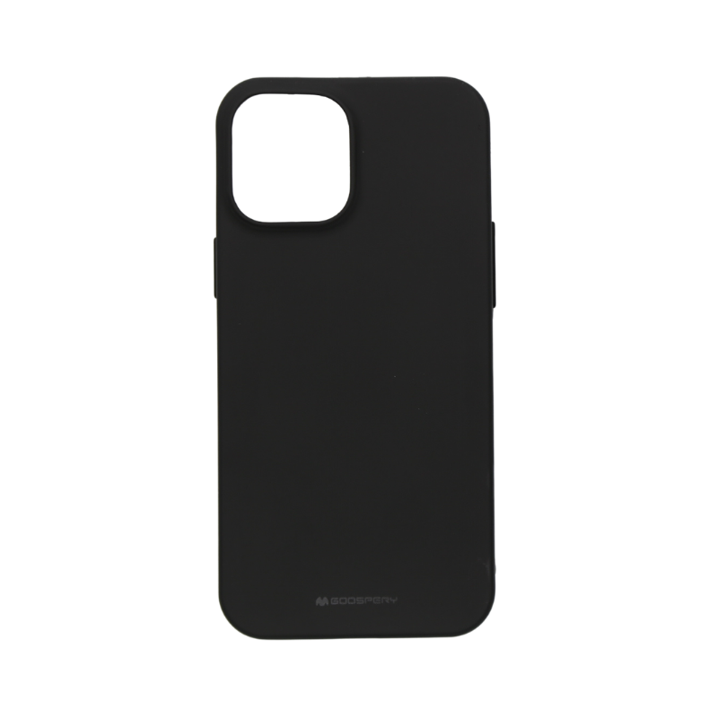 iPhone 13 Mercury Goospery Soft Jelly Rubber Back Cover - Black