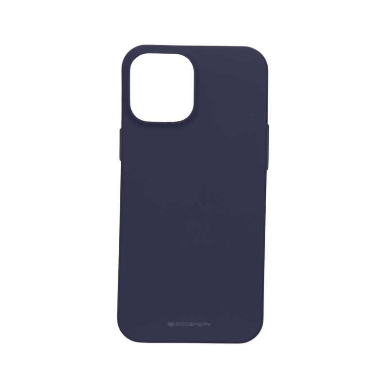 iPhone 13 Pro Max Mercury Goospery Soft Jelly Rubber Back Cover - Navy