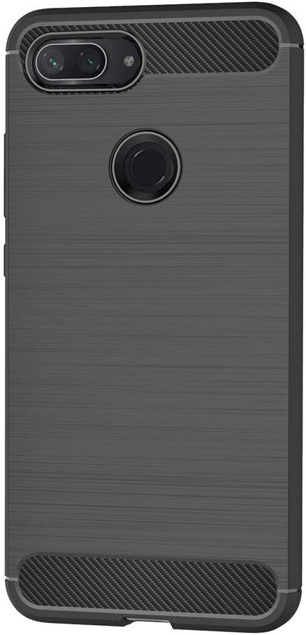 Google Pixel3a XL Slim Carbon Fibre Shockproof Rugged Case Cover Black