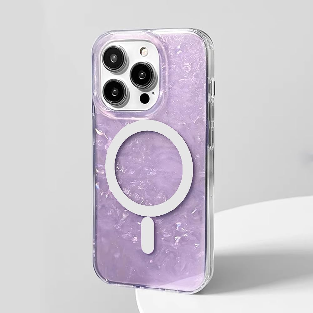 Opal Shell Magsafe Case Purple - iPhone Cases