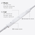 Wired Earpiece Lighting White