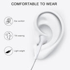 Wired Earpiece Lighting White