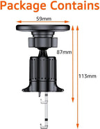 YC19 Hooked Style Wireless Car Holder - Black