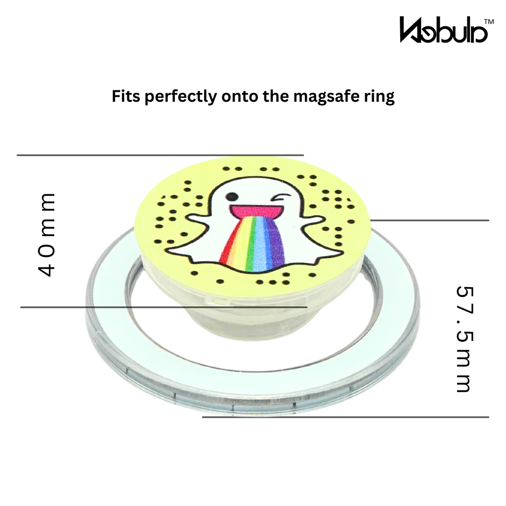 GripPro Magnetic Phone Ring Smile Rainbow