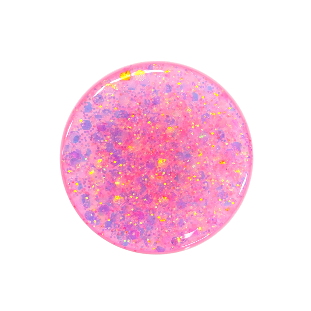 Phone Grip Iridescent Confetti Pink