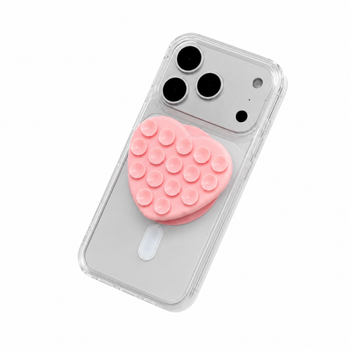 PopGrip MagSafe Suction Heart - Pink