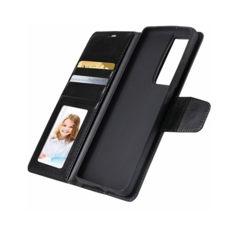 Hanman Flip Wallet Case Samsung Galaxy S21 Plus Black