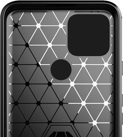 Google Pixel3 Slim Carbon Fibre Shockproof Rugged Case Cover Black