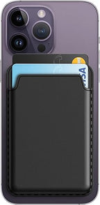 PU Leather Magsafe Card Wallet Black