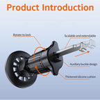 YC19 Hooked Style Wireless Car Holder - Black