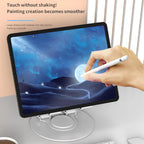 360 degree Rotatable  Multi-Function Metal Laptop & Phone Stand Silver