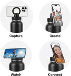 Stainless Steel Gym & Sports Water Bottle with Rotating Phone Holder – 532ml