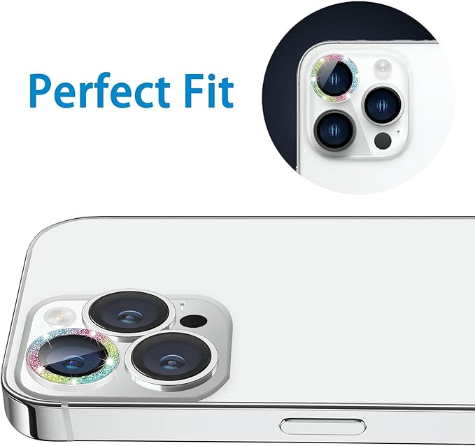 iPhone Camera Lens Protector Tempered Glass Diamond Colorful (1 Piece)