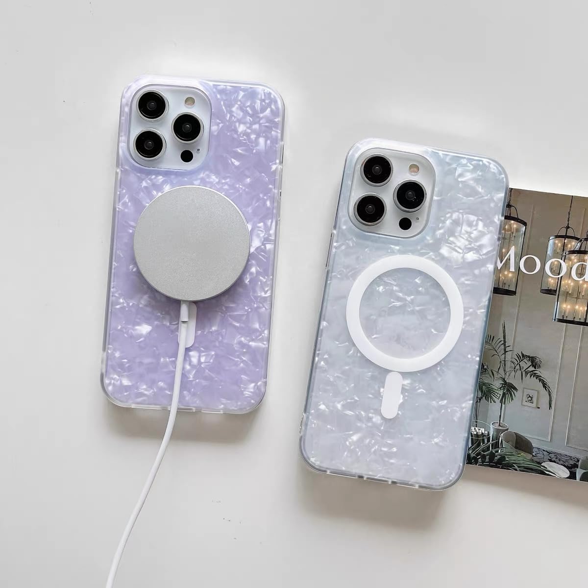Opal Shell Magsafe Case White - iPhone Cases
