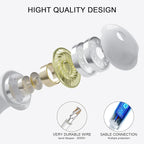 Wired Earpiece Lighting White