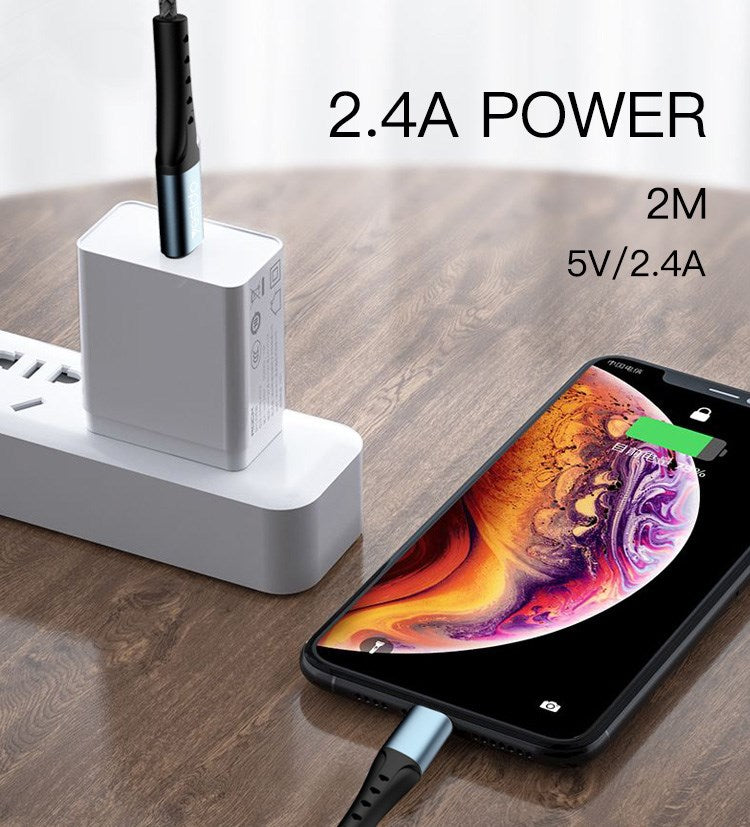 Yesido C TO LIGHTNING / 2.4A YESIDO Cable 2M Black