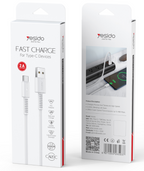 Yesido PVC Data Cable - Type C YESIDO Cable 1M White