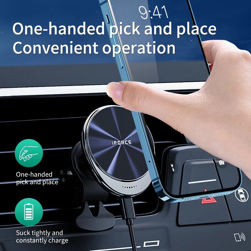 iFORCE M1 Magnetic Wireless Charger Car Mount