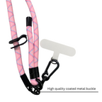 Adjustable Sturdy Rope Crossbody Phone Lanyard Pink