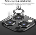iPhone Camera lens Protector Tempered Glass Black (1 Piece)