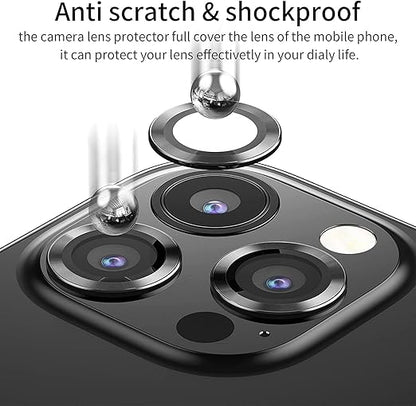 iPhone Camera lens Protector Tempered Glass Black (1 Piece)