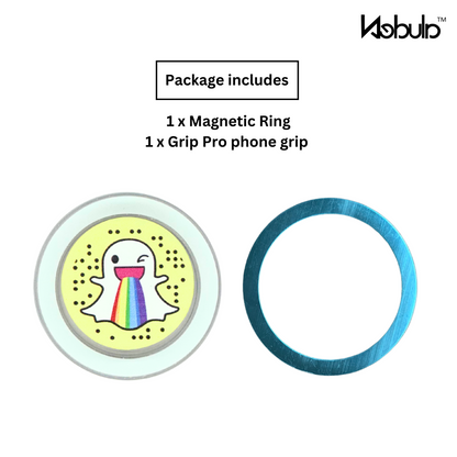 GripPro Magnetic Phone Ring Smile Rainbow