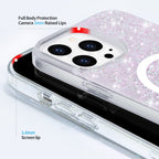 Nebula Magic Glitter iPhone MagSafe Case – Pink