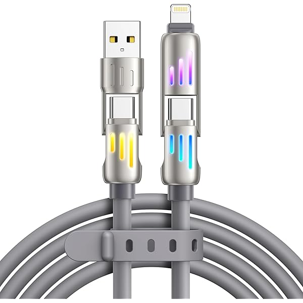 240W 4-in-1 Multi USB Fast Charging & Data Cable