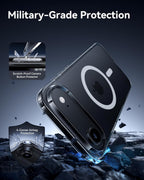 iPhone 17 series Magnetic Back Cover Case Clear