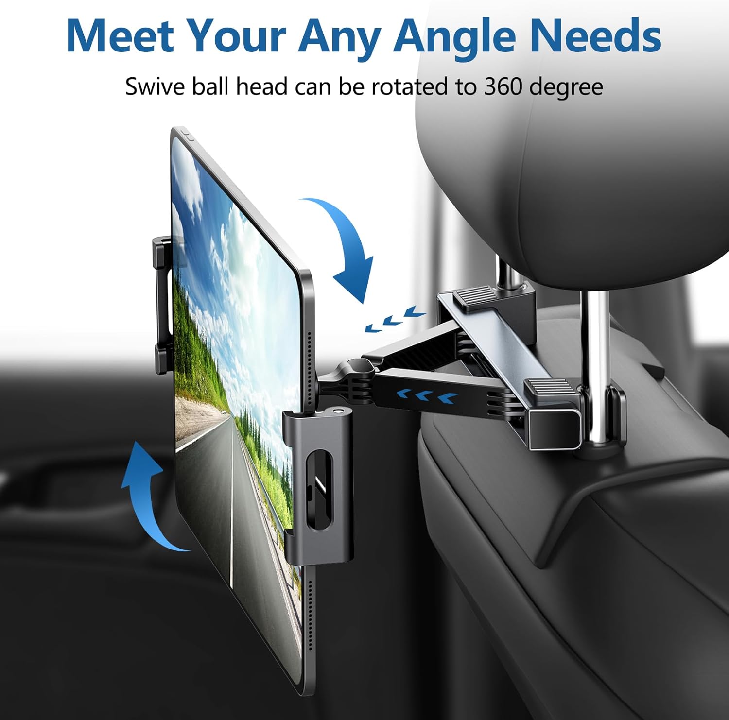 Universal Tablet Holder Car Backseat Car Holder Black