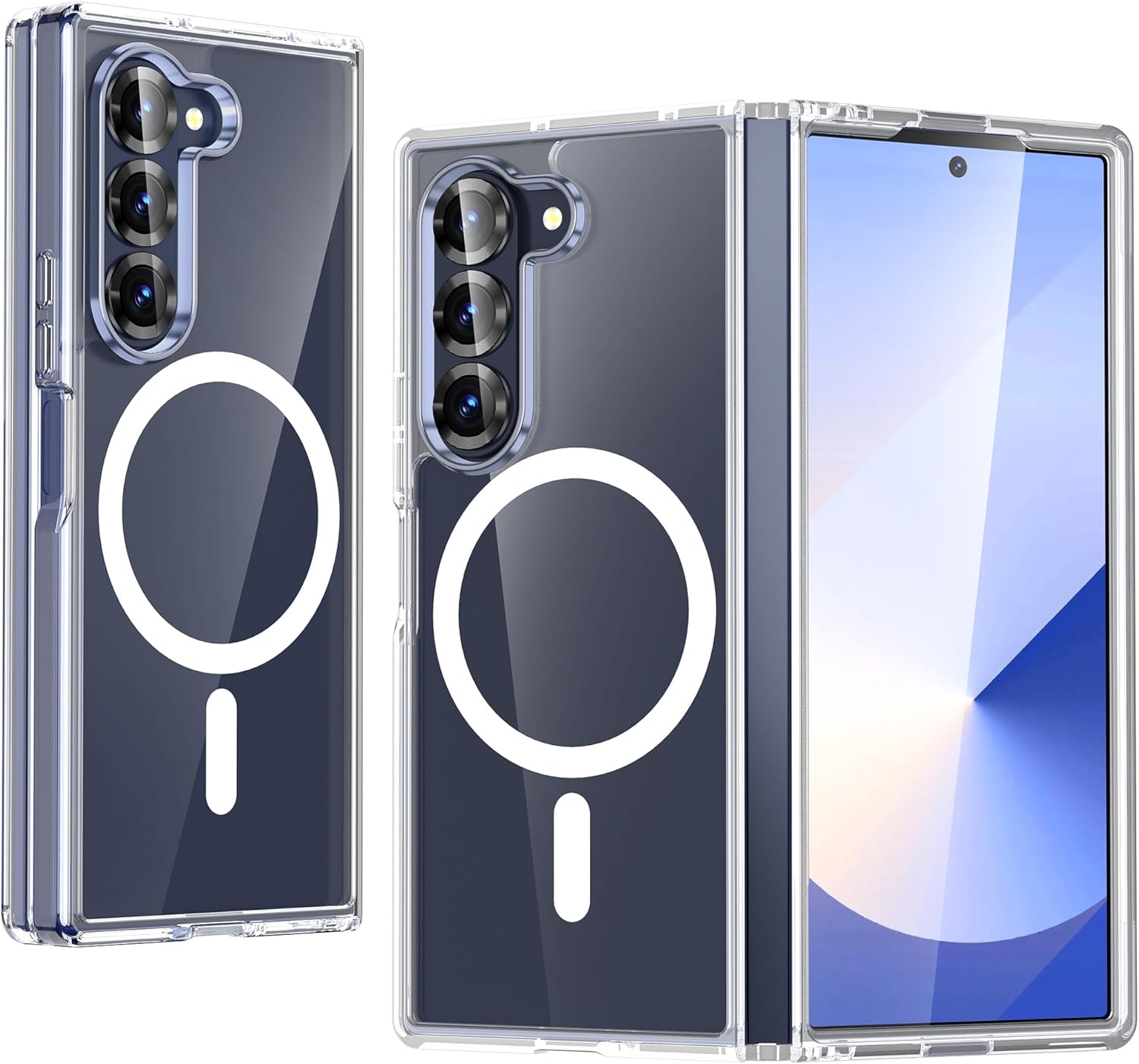 Samsung Galaxy Z Fold 7 Magnetic Back Cover Case Clear