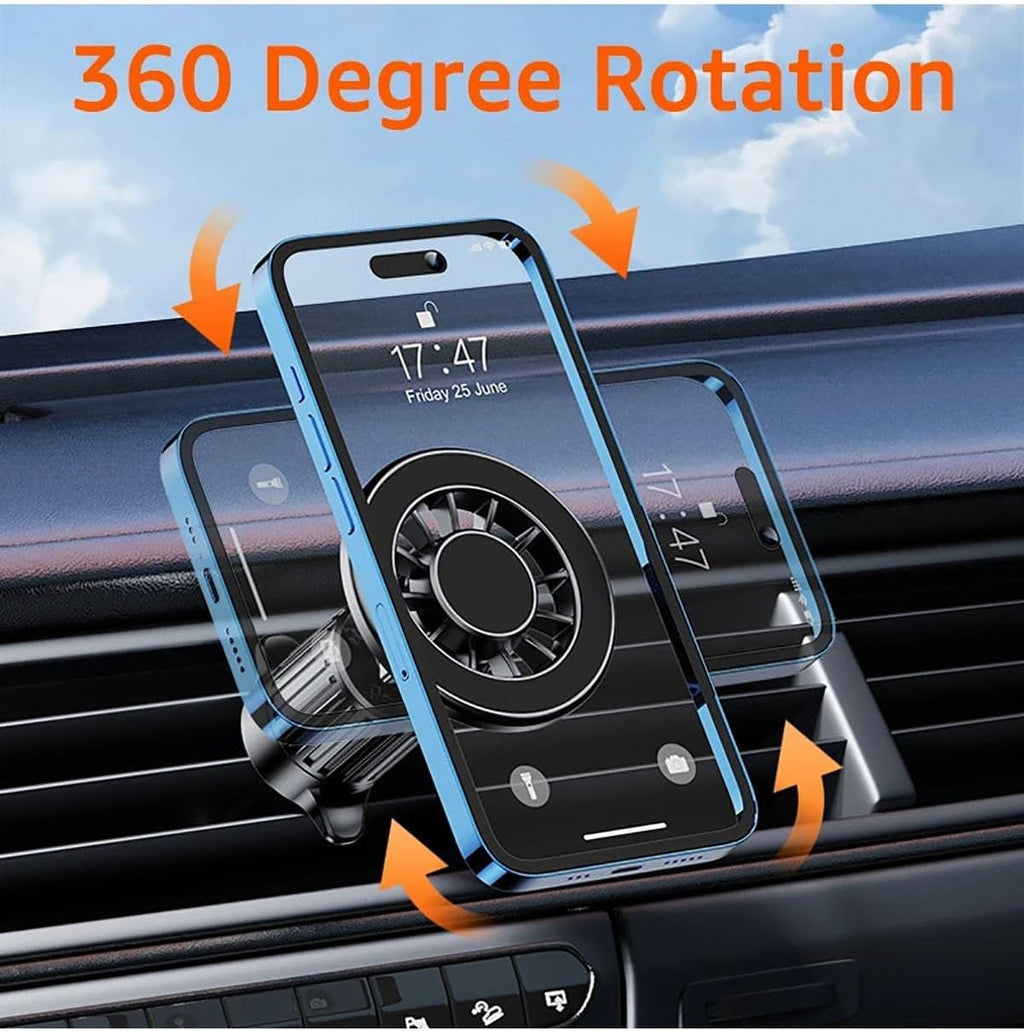 YC19 Hooked Style Wireless Car Holder - Black